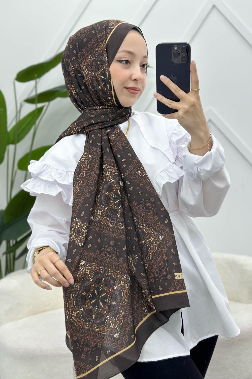 SOFT PAMUK ETNİK DESEN ŞAL