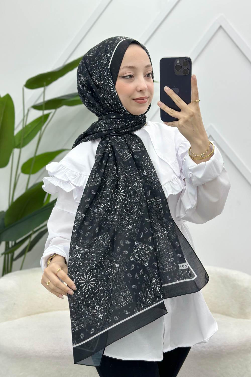 SOFT PAMUK ETNİK DESEN ŞAL