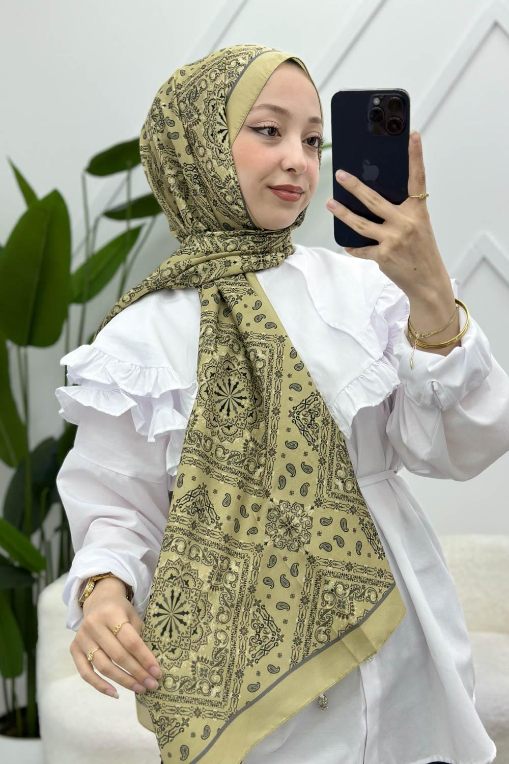 SOFT PAMUK ETNİK DESEN ŞAL