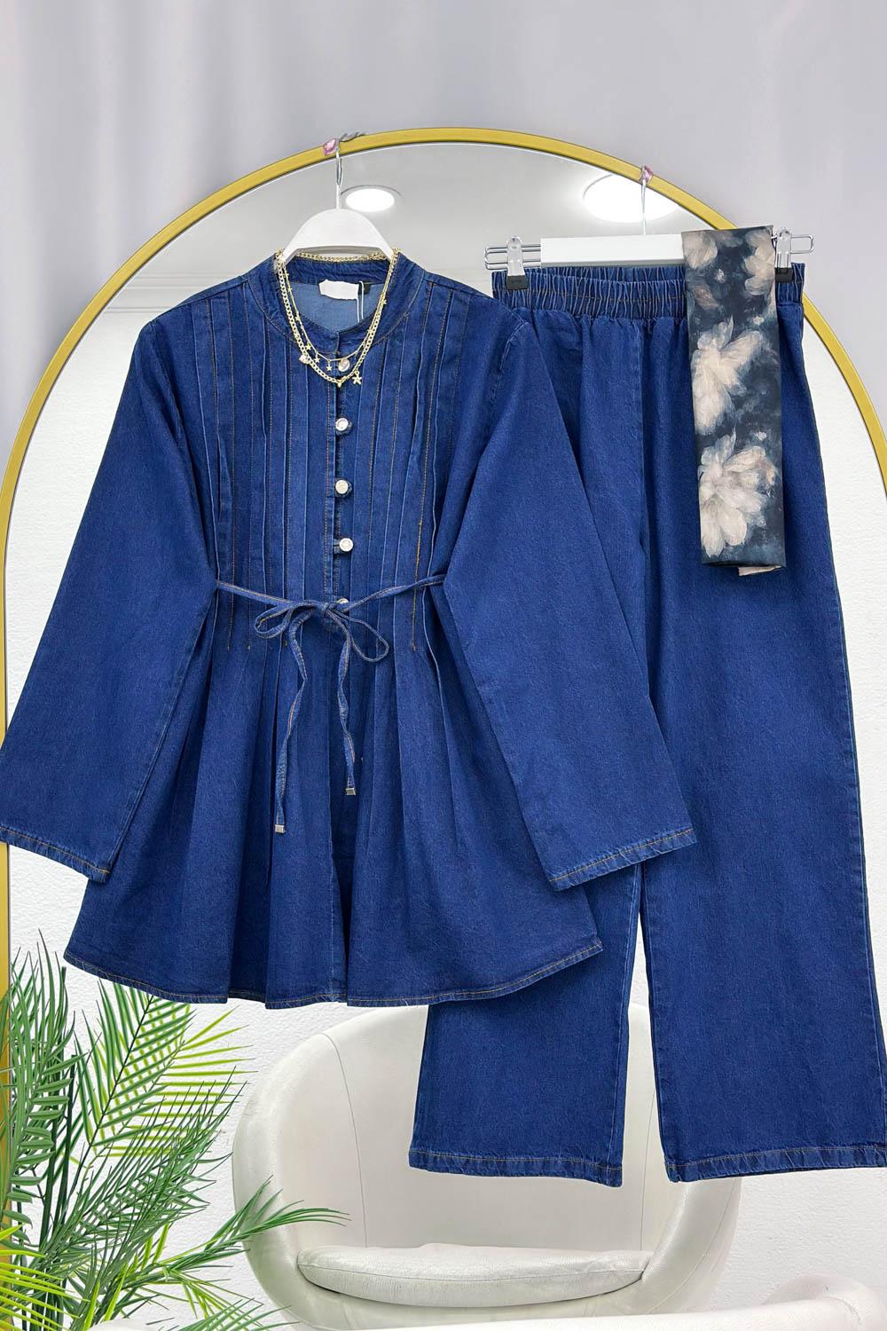 PENS DETAYLI KADIN KOT TAKIM