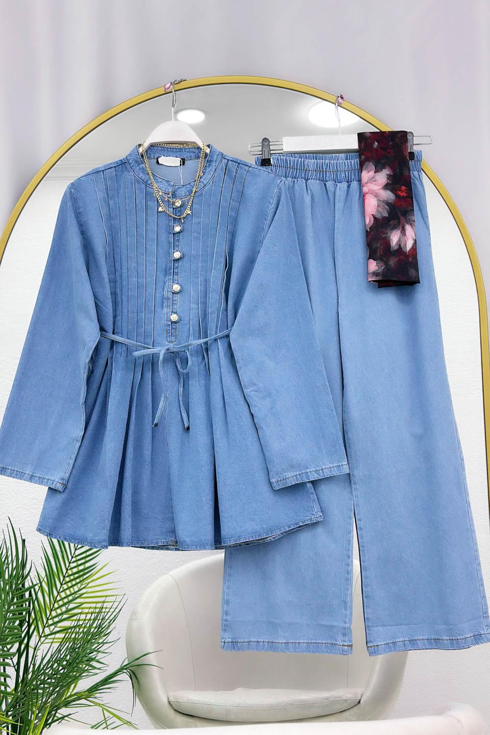 PENS DETAYLI KADIN KOT TAKIM