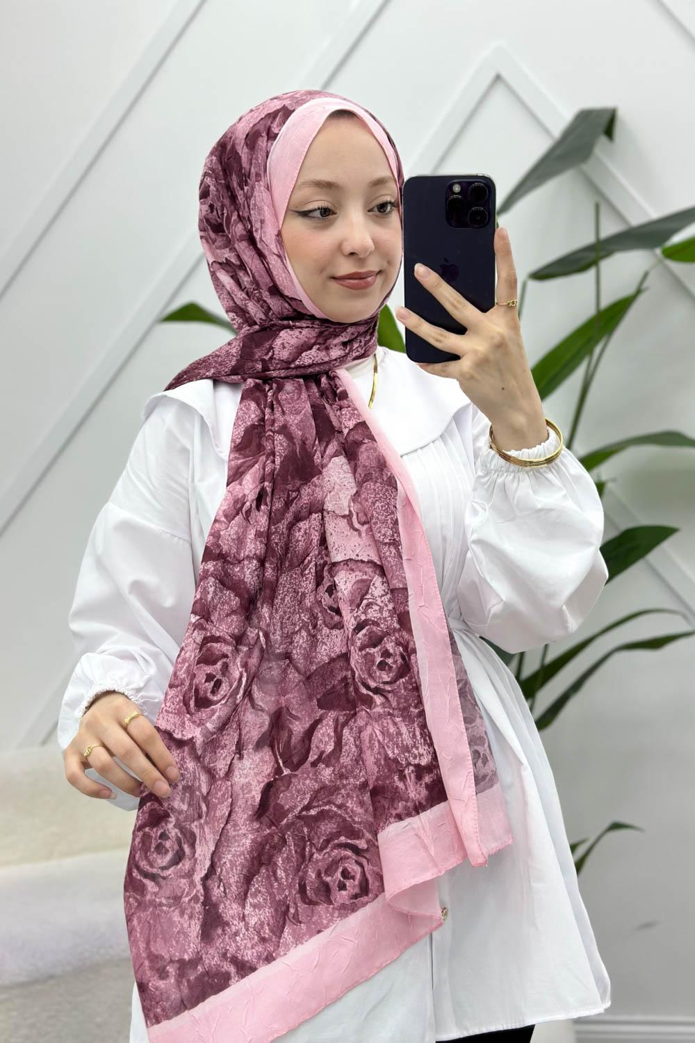 BAMBU KRAŞ PEMBE MİX ŞAL