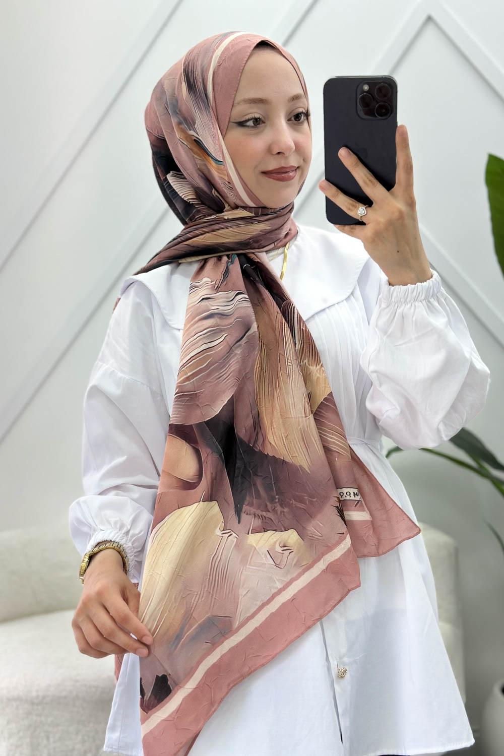 ÇİZGİ DESEN PAMUK SOFT ŞAL