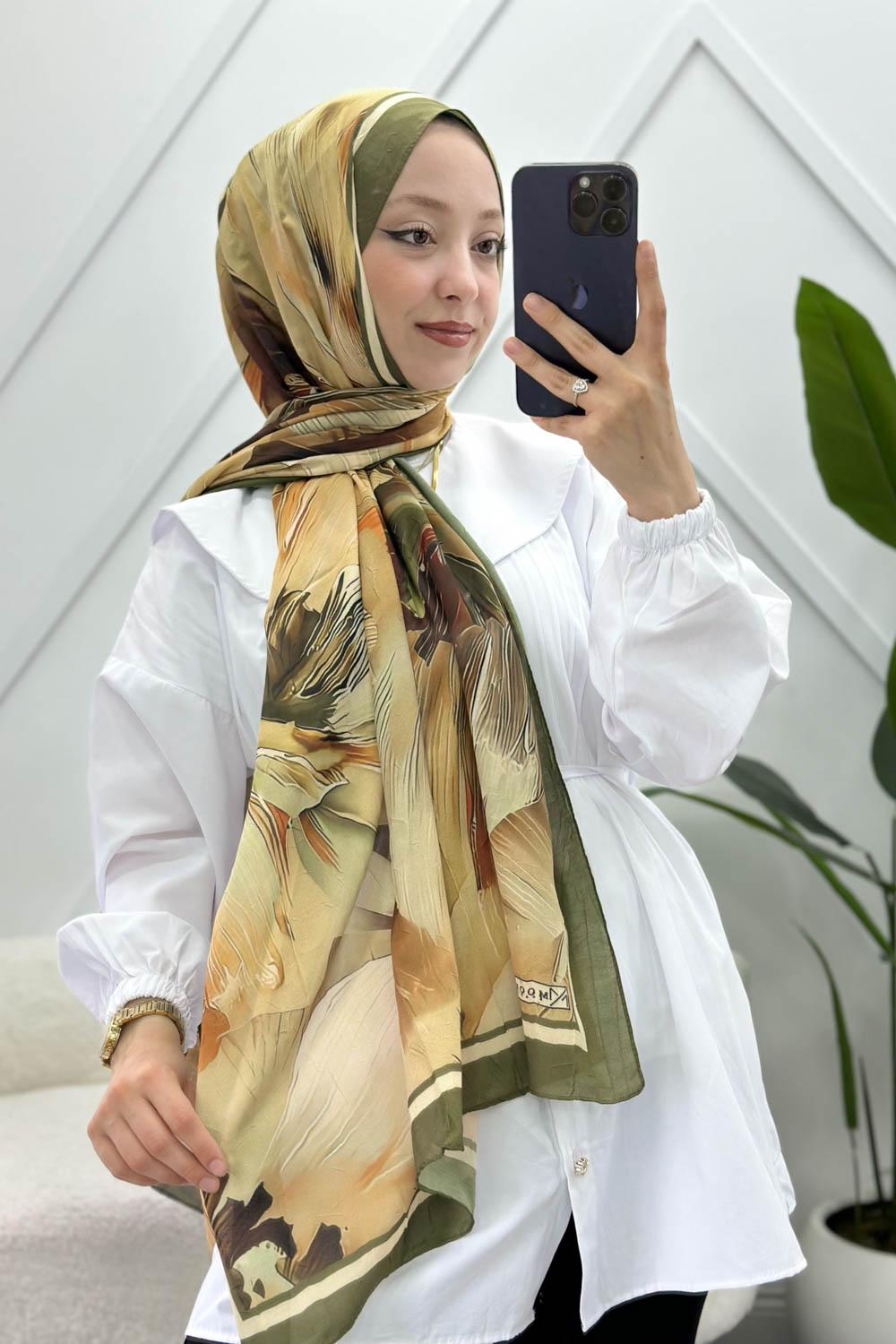 ÇİZGİ DESEN PAMUK SOFT ŞAL