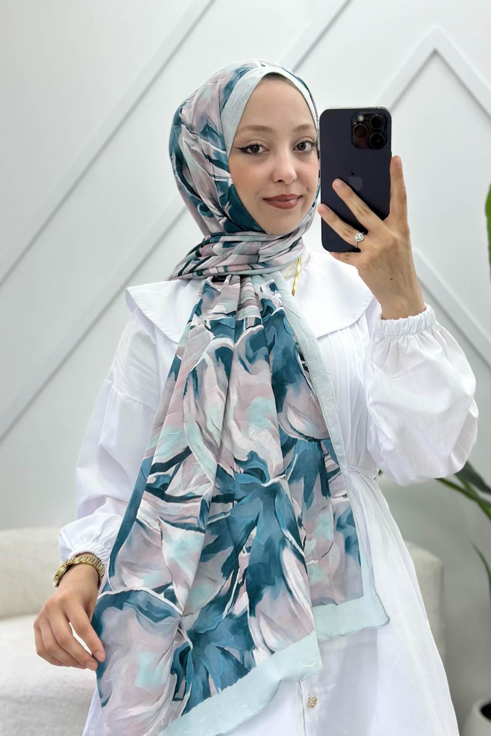 ORKİDE DESEN PAMUK SOFT ŞAL