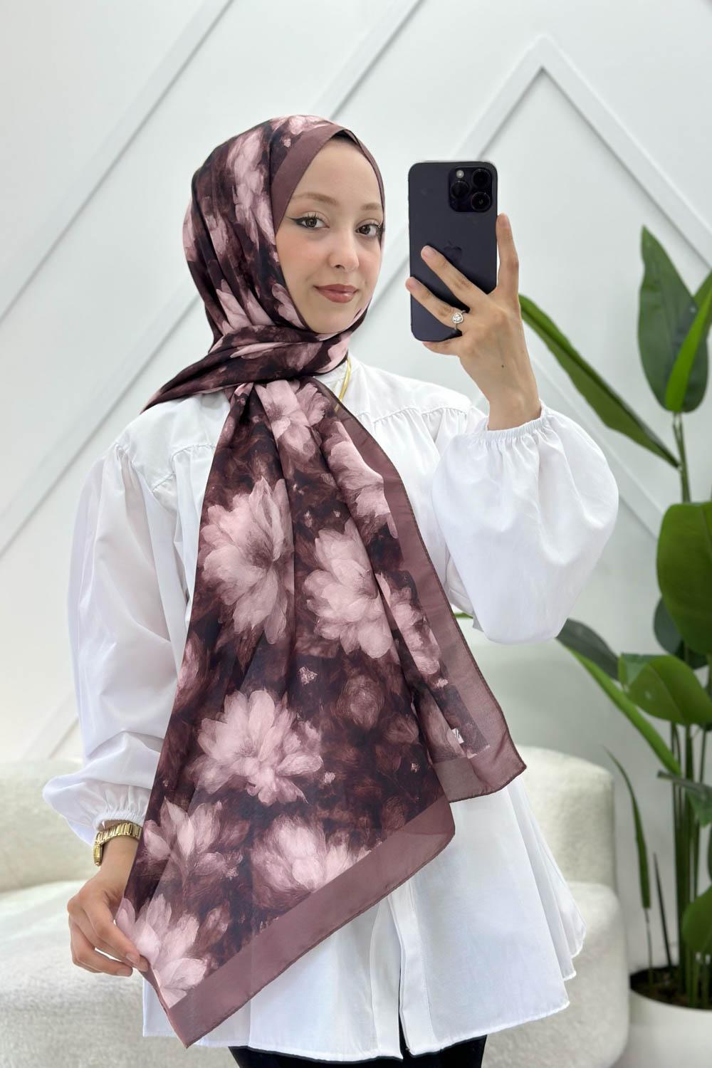 NİLÜFER DESEN PAMUK SOFT ŞAL