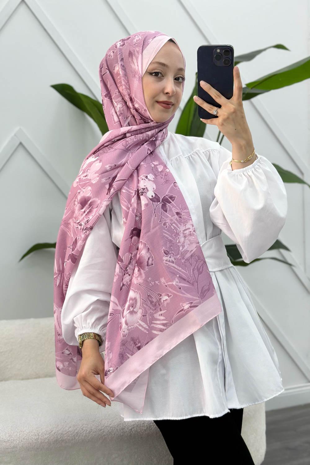 ÇİÇEK BAHÇESİ DESEN PAMUK SOFT ŞAL