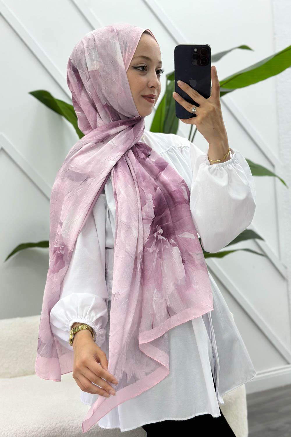 EBRU  DESEN PAMUK SOFT ŞAL