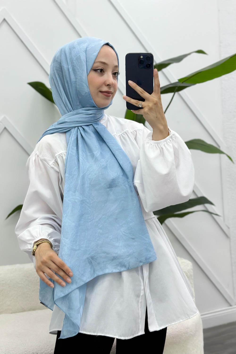 YAPRAK DESEN PAMUK SOFT ŞAL
