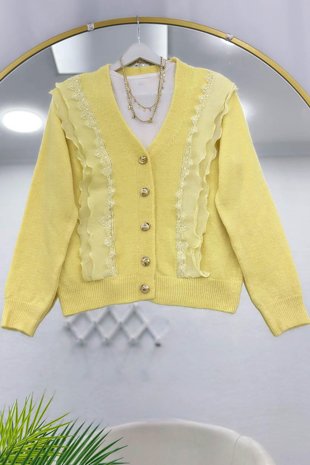 GÜPÜR VE FIRFIR DETAYLI ANGORA HIRKA