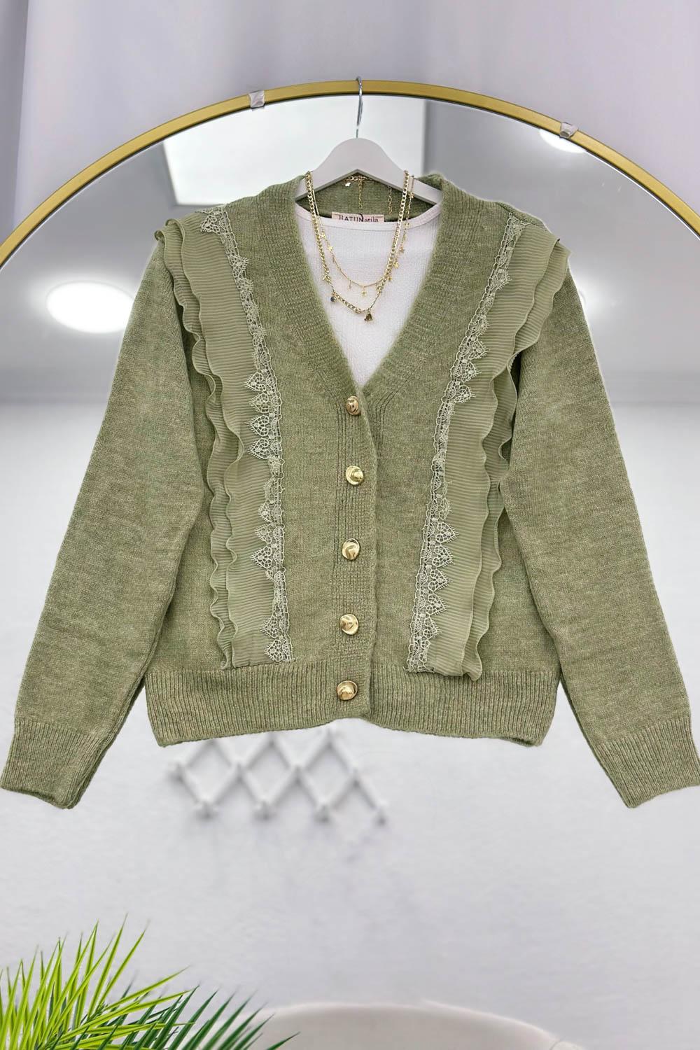 GÜPÜR VE FIRFIR DETAYLI ANGORA HIRKA