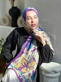 RENKLİ KAZAYAĞI PAMUK ŞAL