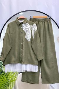 LEOPAR DESEN GARNİLİ İKİLİ TAKIM