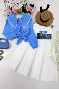 BEBE YAKA PRENSES ELBİSE