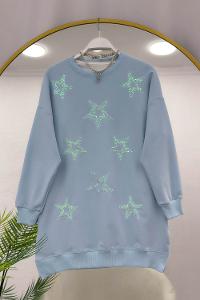 ÇİÇEK DEMETİ ÜÇ İPLİK SWEAT