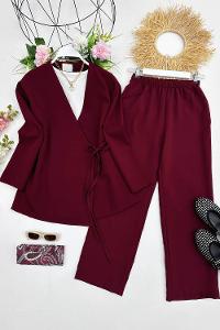 YAKASI SAVAROSKİ TAŞLI BÜRÜMCÜK TAKIM