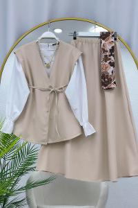 KAPİTONE KEMERLİ KOL ÇANTASI