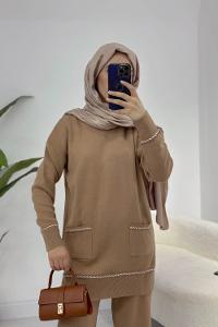 KOT YAKALI TRİKO TAKIM