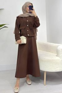 ETNİK DESENLİ ÖRGÜ KAZAK