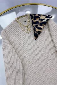 KOLLARI FIRFIRLI BÜRÜMCÜK SÜVETER TAKIM