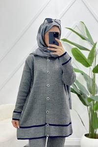 90LAR BASKILI MAXİ SWEAT