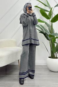 90LAR BASKILI MAXİ SWEAT