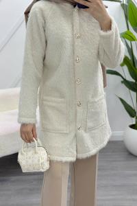 FERMUARLI PELUŞ CEKET