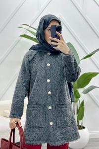 GÖVDESİ ÇİZGİLİ ÜÇ İPLİK SWEAT