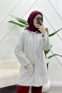 GÖVDESİ ÇİZGİLİ ÜÇ İPLİK SWEAT