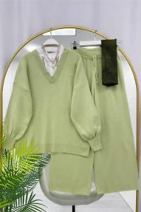 GÖVDESİ ÇİZGİLİ ÜÇ İPLİK SWEAT