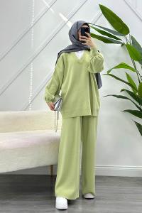 GÖVDESİ ÇİZGİLİ ÜÇ İPLİK SWEAT