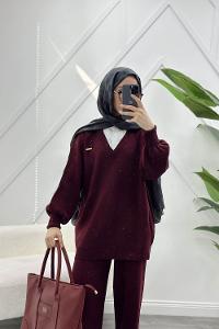 GÖVDESİ ÇİZGİLİ ÜÇ İPLİK SWEAT