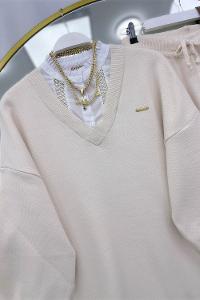 GÖVDESİ ÇİZGİLİ ÜÇ İPLİK SWEAT