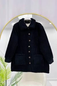 DÜĞMELİ CEPLİ PELUŞ MONT