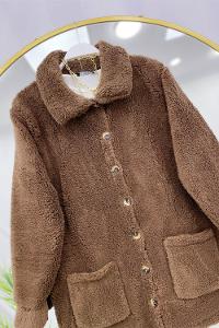 DÜĞMELİ CEPLİ PELUŞ MONT