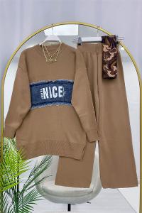 RÜZGARLIK DETAYLI KADIN KREP TAKIM