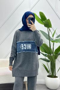 RÜZGARLIK DETAYLI KADIN KREP TAKIM