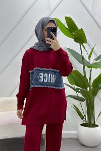 RÜZGARLIK DETAYLI KADIN KREP TAKIM