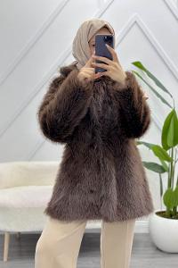 DÜĞMELİ CEPLİ PELUŞ MONT