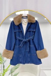 DÜĞMELİ CEPLİ PELUŞ MONT