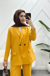 KUŞAKLI CEKET TAKIM