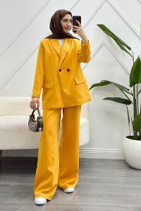 KUŞAKLI CEKET TAKIM