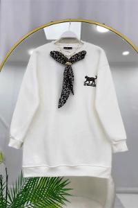 İTHAL ÇİÇEK DETAYLI TUNİK