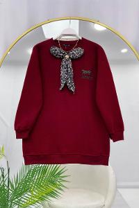 İTHAL ÇİÇEK DETAYLI TUNİK