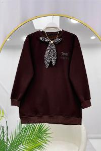 İTHAL ÇİÇEK DETAYLI TUNİK