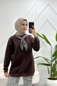 İTHAL ÇİÇEK DETAYLI TUNİK