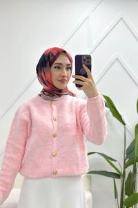 İNCİ İŞLEMELİ KREP YELEKLİ TAKIM