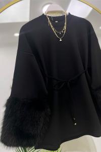 İTHAL ÇİÇEK DETAYLI TUNİK