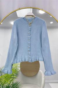 FİYONK DETAYLI DÜĞMELİ YUMOŞ HIRKA