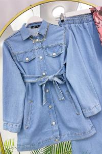 BEL İPLİ FERMUAR DETAYLI KADIN  SCUBA TAKIM